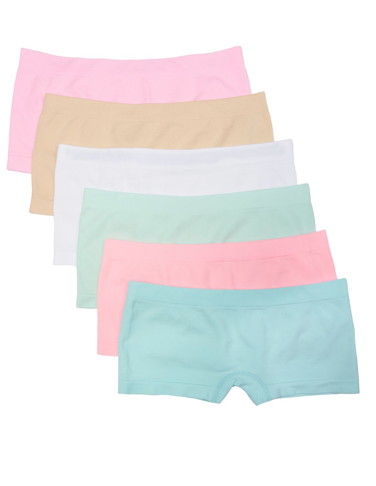 6 Pack Kalon Women's Nylon Spandex Boyshort Panties eBay